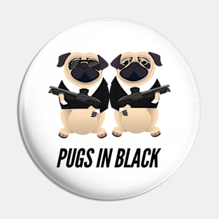 Pugs in Black Pin