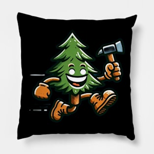 Happy Tree Helper Pillow
