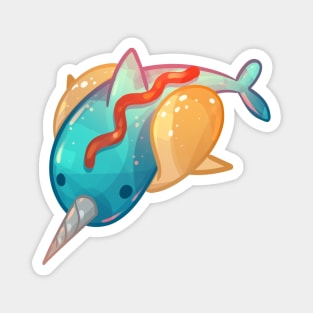 Narwhal Corndog Magnet