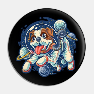 Puppy goes to space Pin