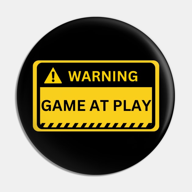 game at play- yellow warning sign Pin by NiksDesign