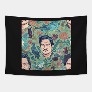 Pedro Pascal Pattern birdy boy Tapestry