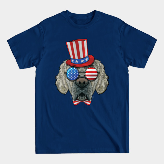 Discover Golden Retriever 4th of July American USA Uncle Sam Hat - Golden Retriever - T-Shirt