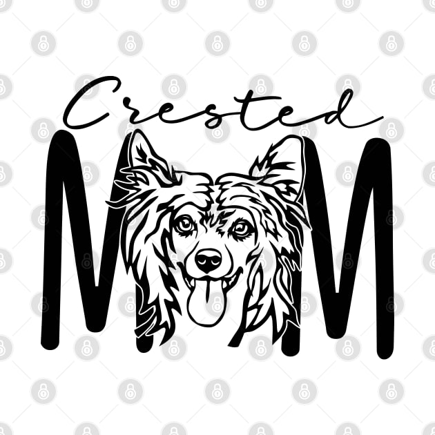 Crested Mom - Chinese Crested Dog Breed - Dog Mom - Fur Mama - Dog Lover Gift - Gifts For Mom - Gift For Her - Unisex Graphic Tee by bob2ben