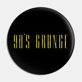 90s Grunge Yellow Pin