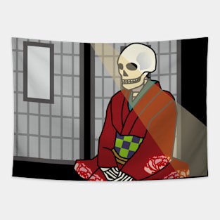 Skeleton in a kimono Tapestry