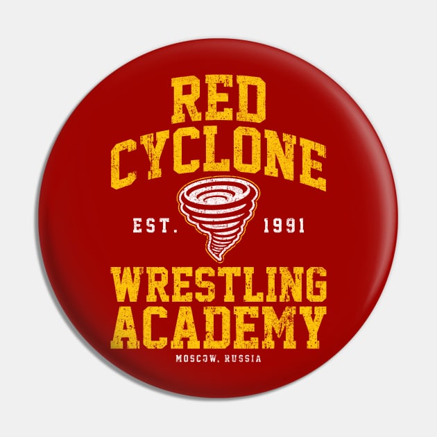 Red Cyclone Wrestling Academy Pin by huckblade