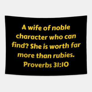 Bible Verse Proverbs 31:10 Tapestry