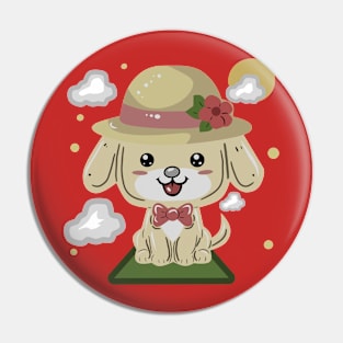 "Puppy Chic Charm" Pin