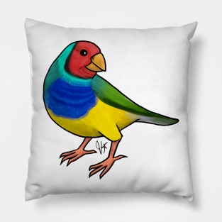 Bird - Finch - Gouldian Pillow