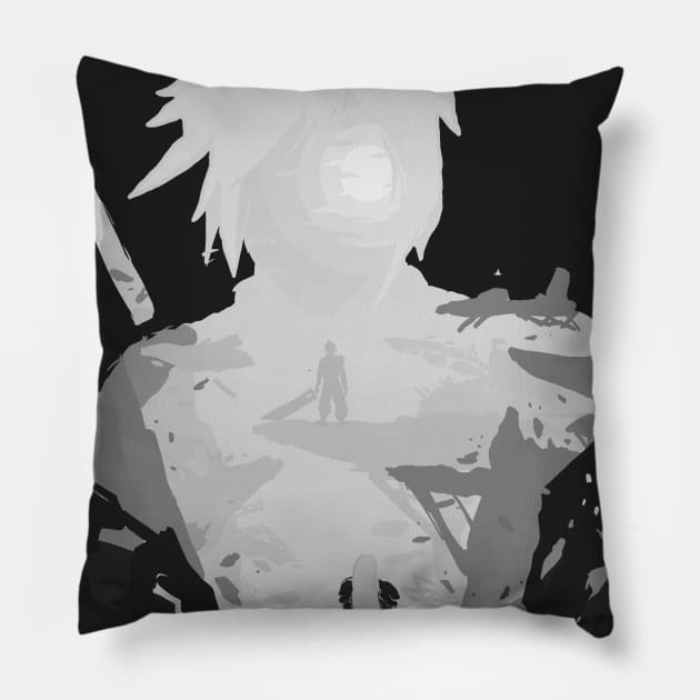 Another Reunion Grey V.:Final fantasy 7 remake Pillow by Vertei