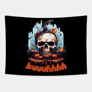 Buuhhhh-Halloween Haunt Tapestry