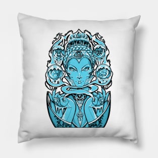 The Snow Queen - Black Outlined Version Pillow