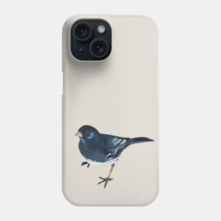 Dark-eyed Junco - bird painting (no background) Phone Case