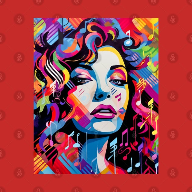 Ritmo Urbano: Latina Melodies in Pop Street Art Latin Music by Unboxed Mind of J.A.Y LLC 