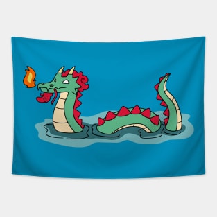 Fire Breathing Water Dragon Tapestry