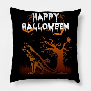 Funny Happy Halloween T Rex Shirt perfect gift Pillow