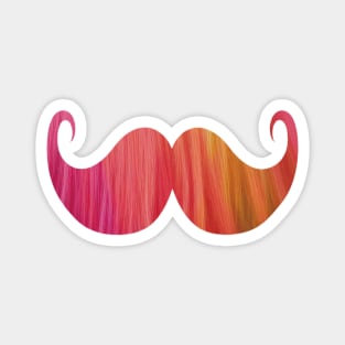 Colorful Mustache Magnet