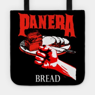 PANERA - Vulgar Display of Bread Band Tee Parody Heavy Metal Hell Fire Funny Music Off Brand Knock Off Tote