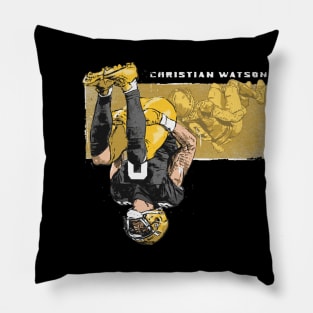 Christian Watson Green Bay Highlight Backflip Pillow