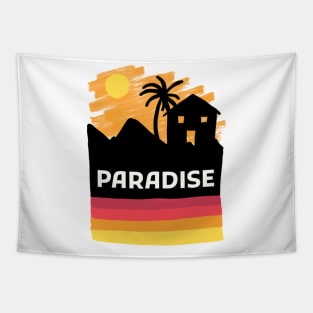 Paradise on earth Tapestry