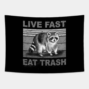 RACOON BW Tapestry