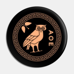 Owl of Athena Pin