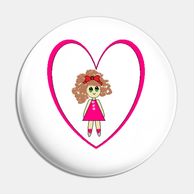 The girl Pin by ArtesManuaisRosaMaria