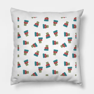 Christmas Gifts Pattern Design, Red Pillow