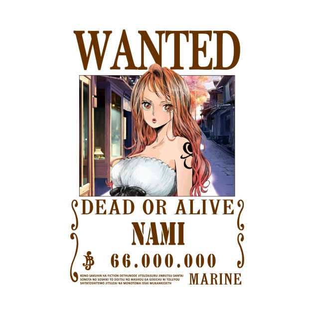 Nami One Piece Wanted by Teedream