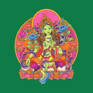 Green Tara, Sunrise Style T-Shirt