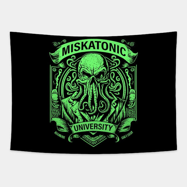 Cthulhu Miskatonic University Tapestry by ShirtFace