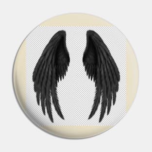 black wings Pin