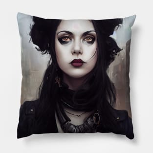 Regal Diesel Goth Woman Pillow