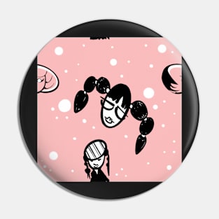 Chicks in Pink Pin