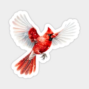 Northern Cardinal Flying Magnet