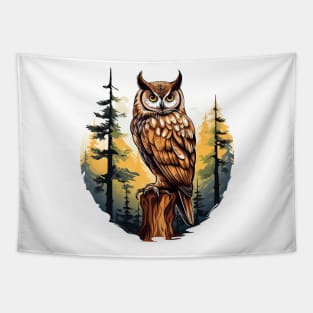 Great Horned Owl Tapestry