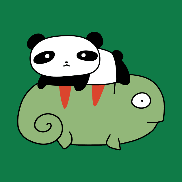 Little Panda and Chameleon by saradaboru