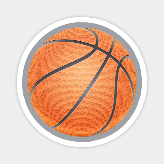 Basketball design Magnet by Choulous79