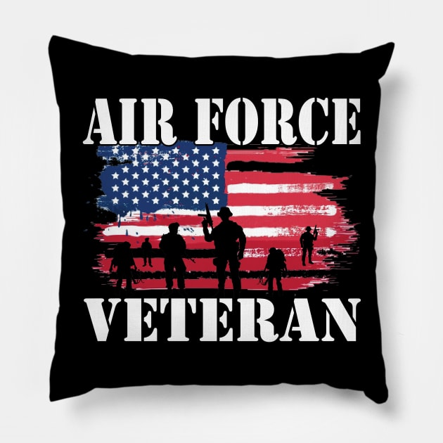 Air Force Veteran Pillow by myoungncsu