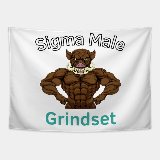 Sigma Male Grindset Tapestry by Statement-Designs