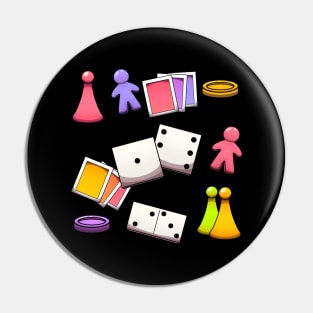 Classic Board Game Elements Pin