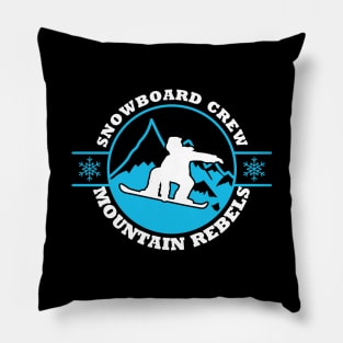 Snowboard Crew Mountain Rebels Pillow