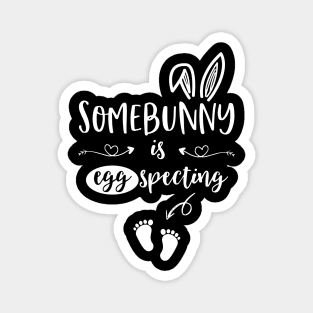 Somebunny Is Eggspecting Easter Pregnancy Baby Announcement Magnet