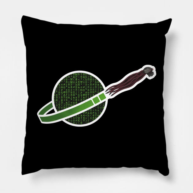 Unplug from the Cyber Squids Pillow by DCLawrenceUK