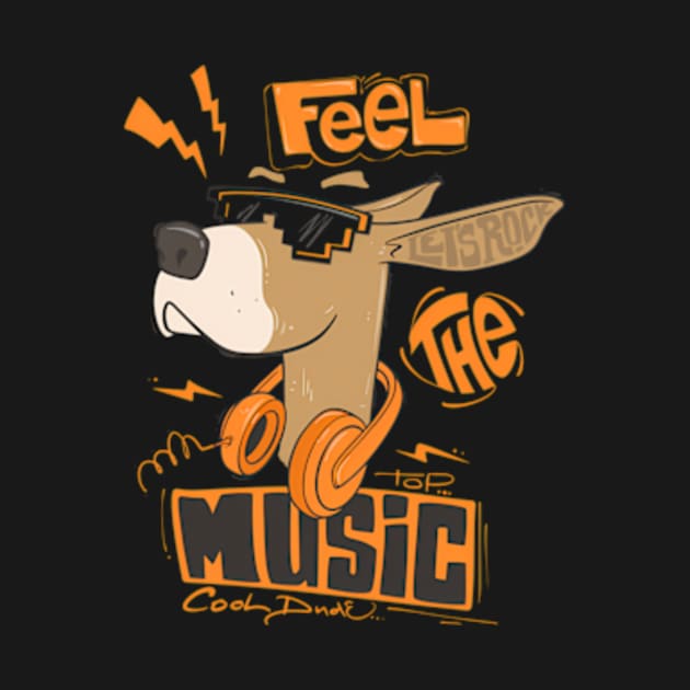 Dog ing Sun Feel Lets Rock The Music Dog Parents Dog And Music s Musician s by binchudala