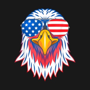 Patriotic Eagle Shirt 4Th Of July Usa American Flag Pride T-Shirt