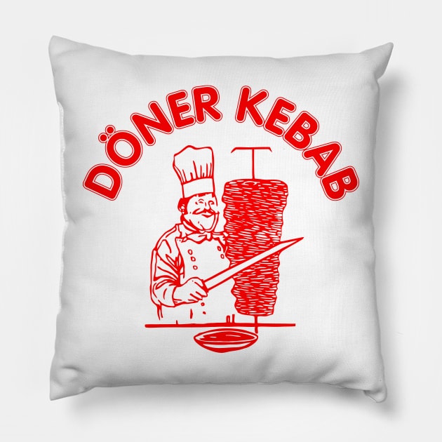 Döner Kebab Pillow by Quentin1984