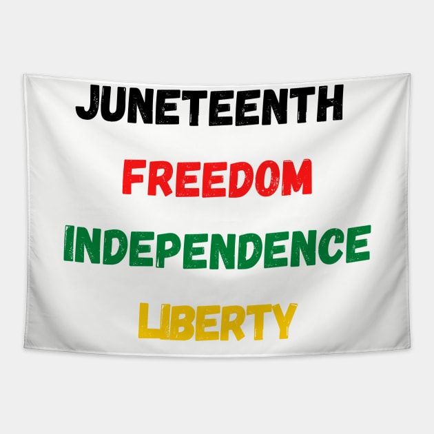 Juneteenth independence day Tapestry by merysam