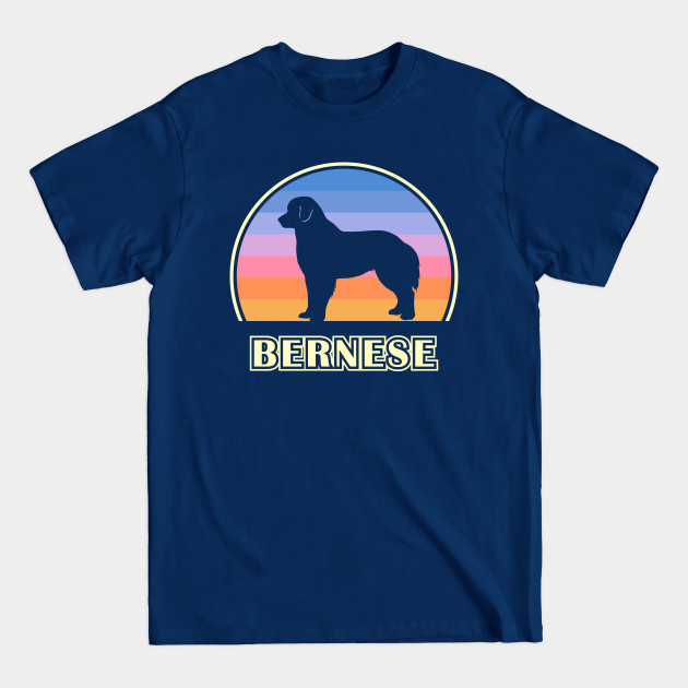 Discover Bernese Mountain Dog Vintage Sunset Dog - Bernese Mountain Dog - T-Shirt